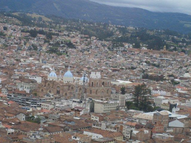 Cuenca Ecuador from the air