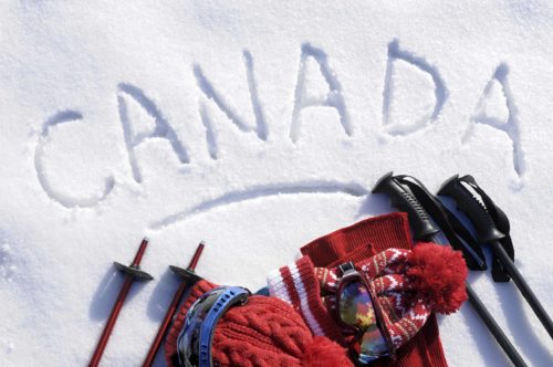 Canada ski background