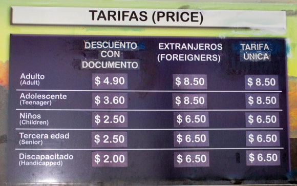 Teleferiqo Rates - Quitos Cable Car