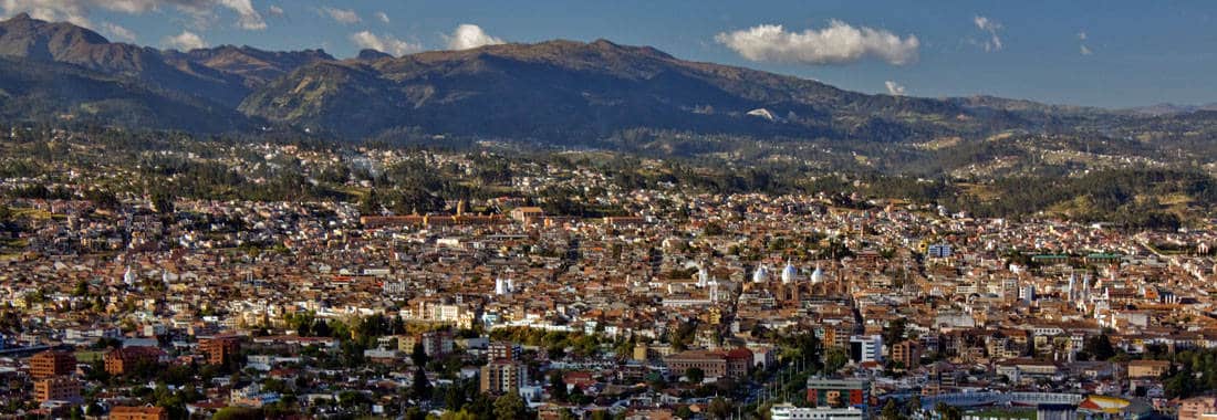 View of Cuenca Ecuador from Turi Look-Off