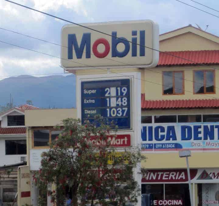 price of gas in ecuador 
