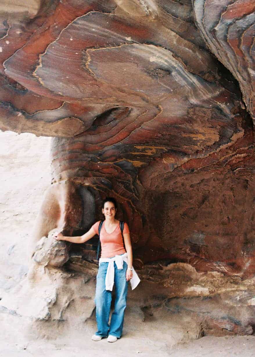 Painted Rock in Petra