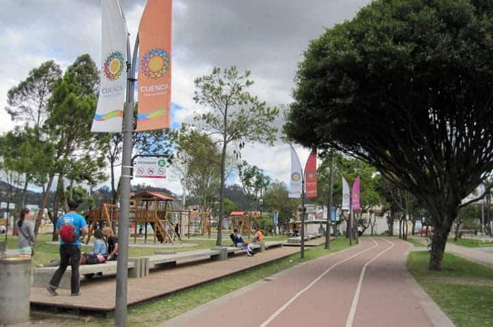 Running track Parque de la Madre Cuenca Ecuador