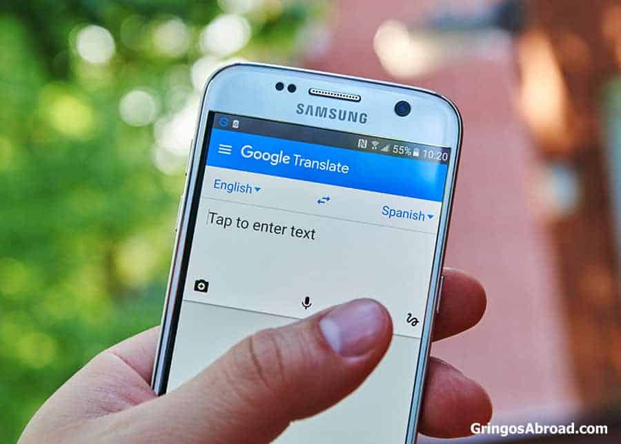 Google translate Spanish and English