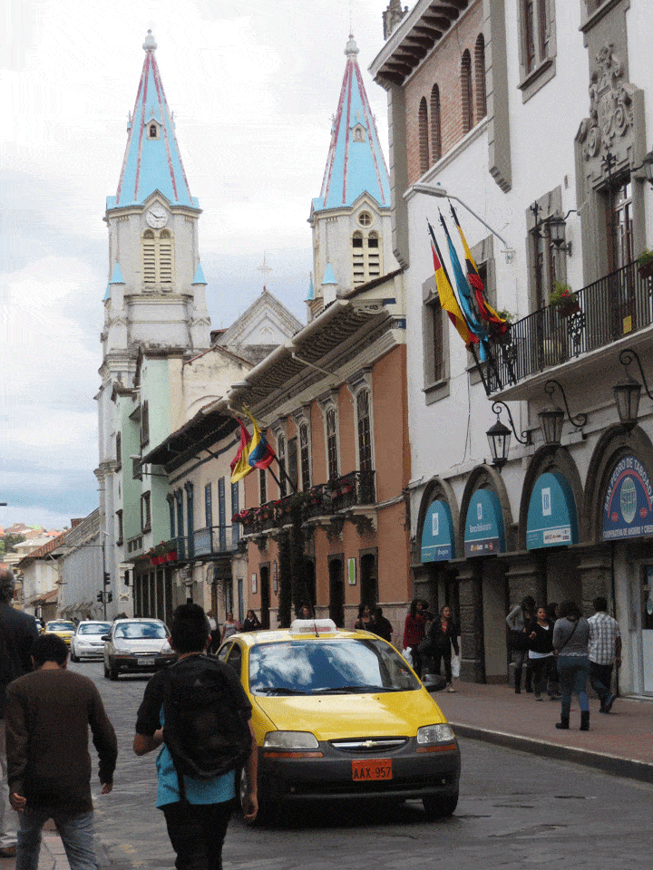 Street in Cuenca Ecuador