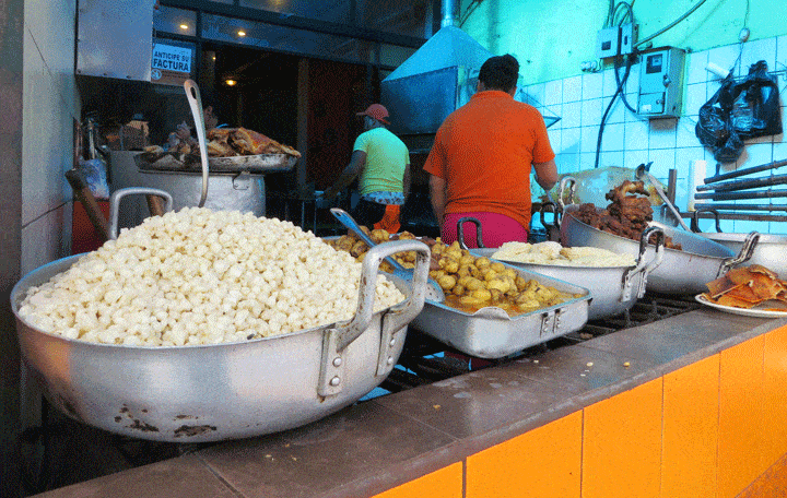 Street food Cuenca Ecuador