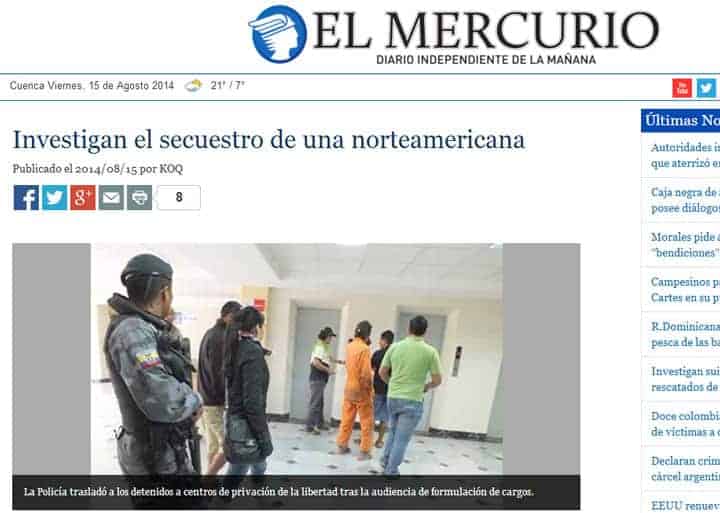 article on Ecuador crime