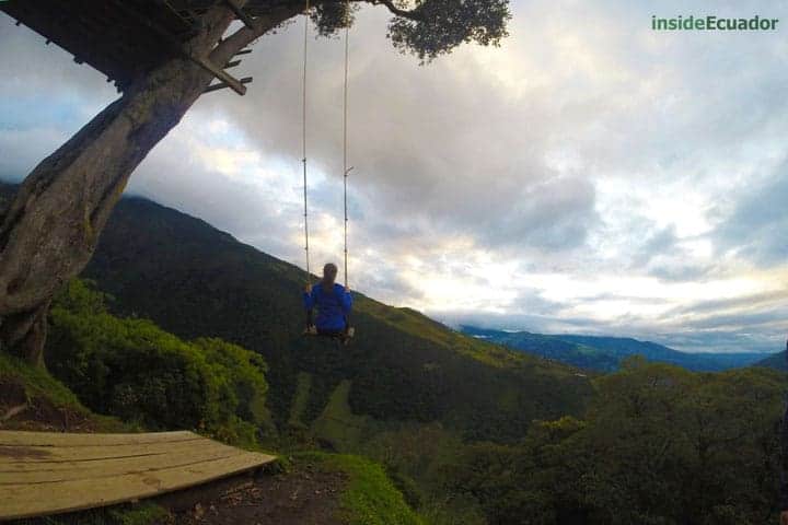 La Casa del Arbol swing Banos Ecuador