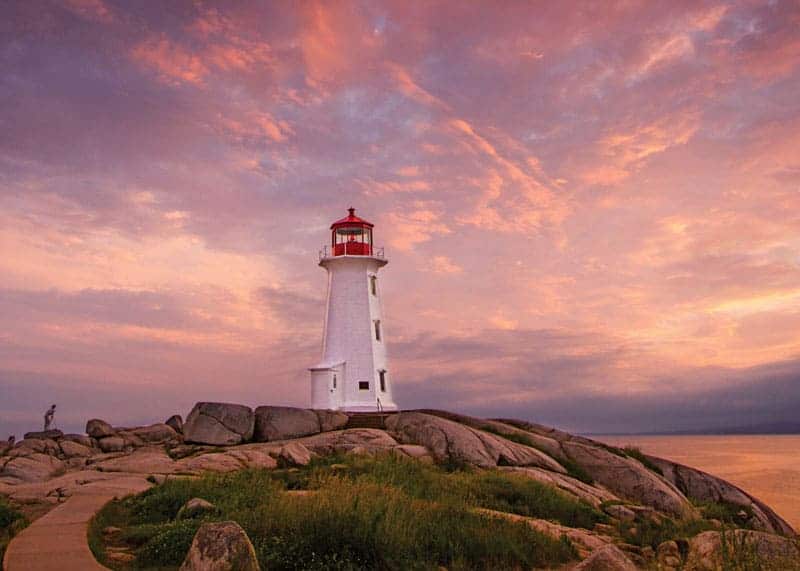 Peggys Cove Nova Scotia Sunset