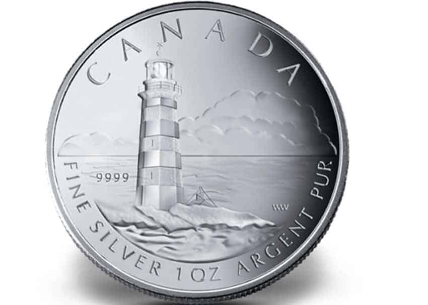 Sambro Lighthouse Canadian Mint Silver Coin 