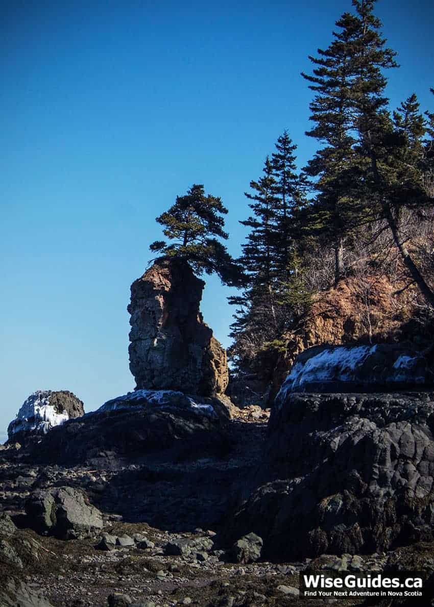 Rock formations at Baxters Harbour Nova Scotia