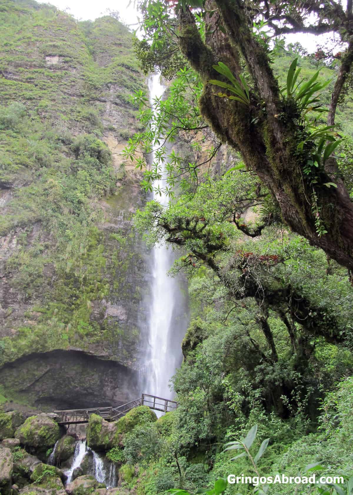El Churro lower falls Giron Ecuador