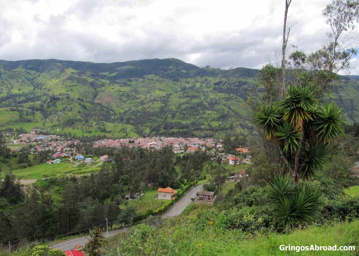 View of Giron Ecuador from above