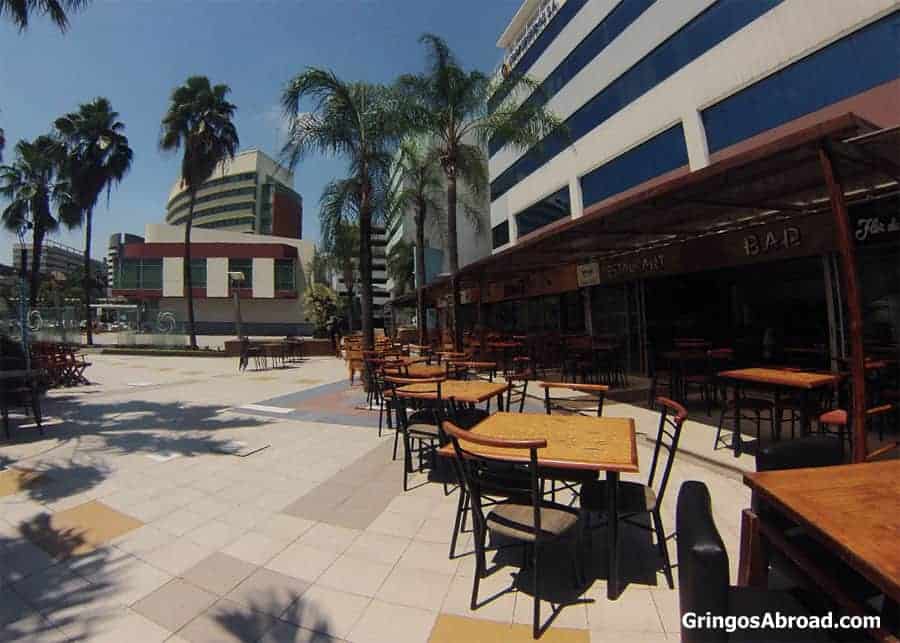 Outside eating area near Mall del Sol Guayaquil Ecuador