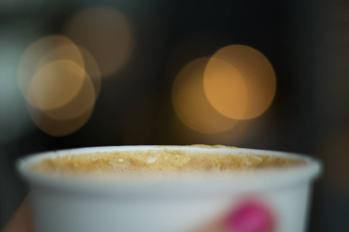 latte beauty shot at Halifax Farmers Market