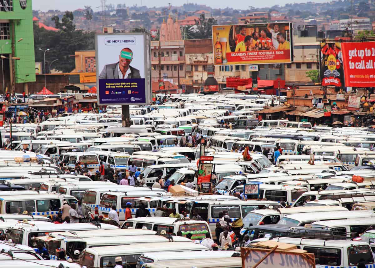 Public transportation in Kampala Uganda