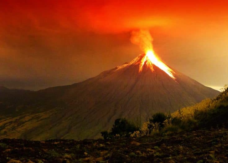 All 105 Ecuador Volcanoes: Active, Mainland, Galapagos (Charts/Map ...