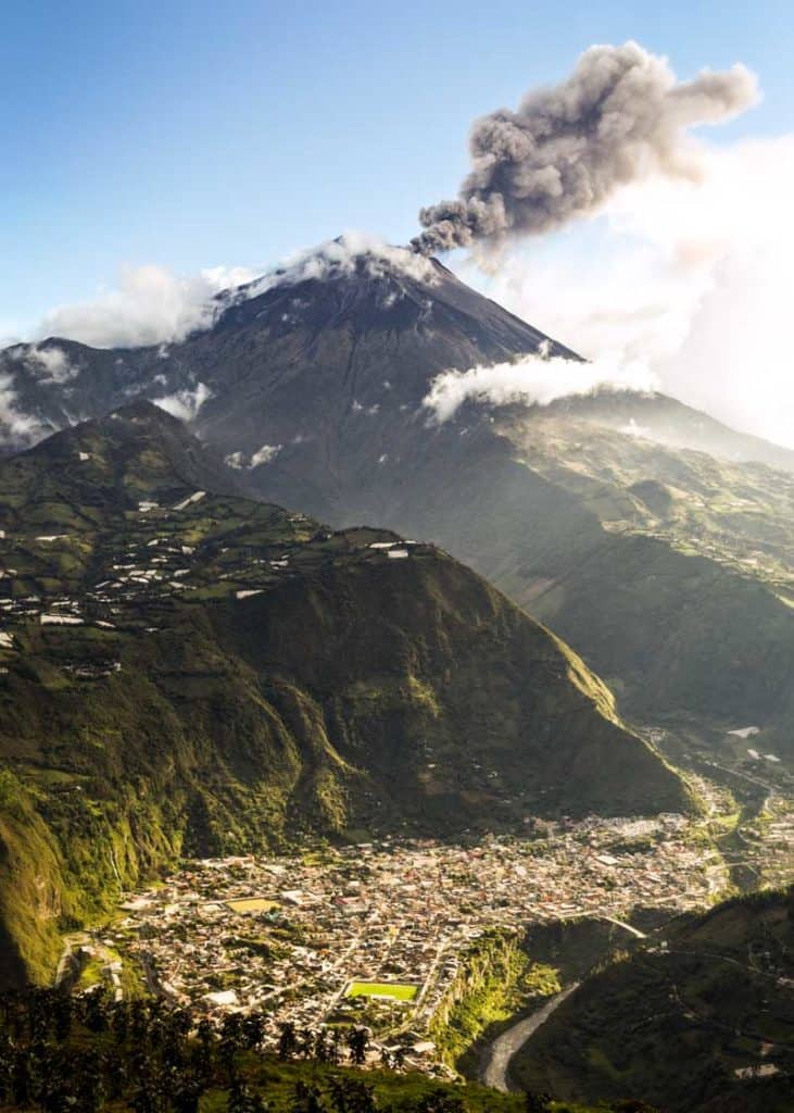 volcano banos ecuador