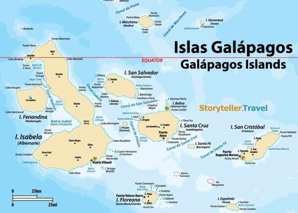 galapagos islands names